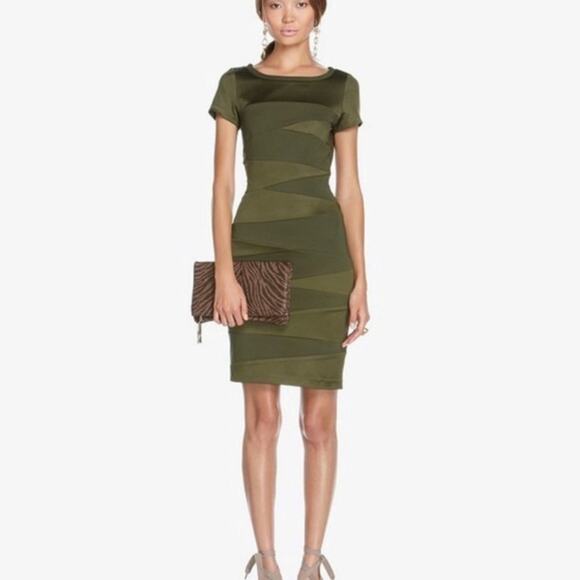 Diane Von Furstenberg Trapp Ponte Knit Bodycon Dress - Picture 2 of 13